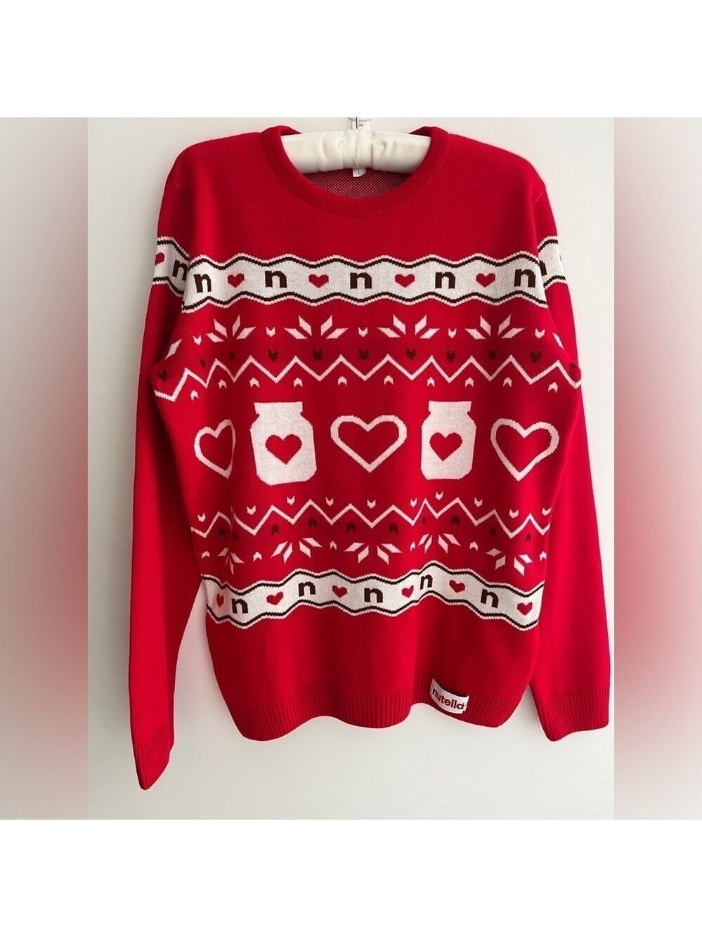 NUTELLA Christmas Sweater Collectible Limited Edition Unisex Made Portugal